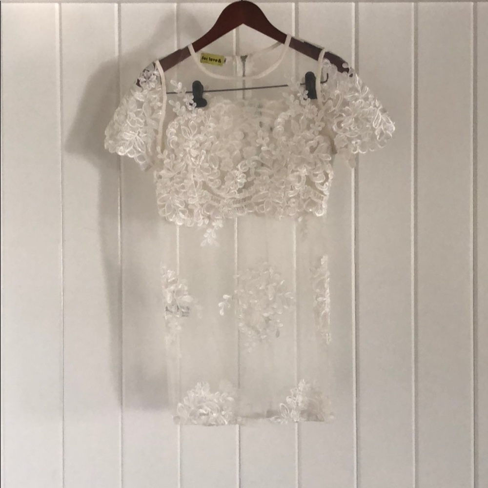 White Lace Mesh Set - Picture 4 of 7